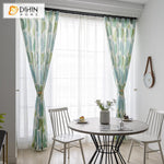 DIHIN HOME Pastoral Big Leaves Printed Curtain ,Cotton Linen ,Blackout Grommet Window Curtain for Living Room ,52x63-inch,1 Panel Roman Shades Curtains Window Blinds custom curtains blackout curtains curtains for living room sheer curtains curtain fabric linen curtains kitchen curtains velvet curtains pinch pleat curtains bay window curtains outdoor curtains pleated curtains floral curtains dining room curtains kitchen valances drapes for bedroom patio curtains nursery curtains grommet curtains