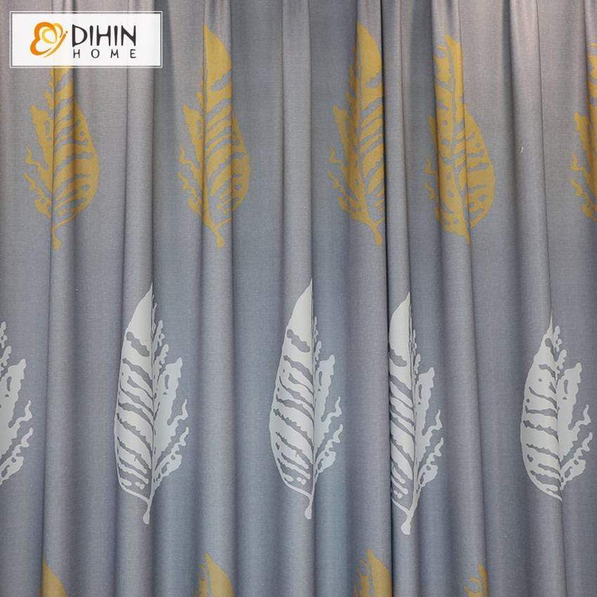 DIHIN HOME Pastoral Big Leaves Printed Curtains,Blackout Grommet Window Curtain for Living Room ,52x63-inch,1 Panel Roman Shades Curtains Window Blinds custom curtains blackout curtains curtains for living room sheer curtains curtain fabric linen curtains kitchen curtains velvet curtains pinch pleat curtains bay window curtains outdoor curtains pleated curtains floral curtains dining room curtains kitchen valances drapes for bedroom patio curtains nursery curtains grommet curtains