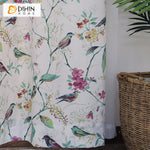 DIHIN HOME Pastoral Bird and Flower Printed,Blackout Grommet Window Curtain for Living Room ,52x63-inch,1 Panel Roman Shades Curtains Window Blinds custom curtains blackout curtains curtains for living room sheer curtains curtain fabric linen curtains kitchen curtains velvet curtains pinch pleat curtains bay window curtains outdoor curtains pleated curtains floral curtains dining room curtains kitchen valances drapes for bedroom patio curtains nursery curtains grommet curtains