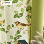 DIHIN HOME Pastoral Bird and Flower Printed Curtains ,Blackout Grommet Window Curtain for Living Room ,52x63-inch,1 Panel Roman Shades Curtains Window Blinds custom curtains blackout curtains curtains for living room sheer curtains curtain fabric linen curtains kitchen curtains velvet curtains pinch pleat curtains bay window curtains outdoor curtains pleated curtains floral curtains dining room curtains kitchen valances drapes for bedroom patio curtains nursery curtains grommet curtains