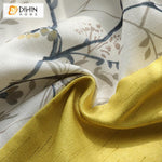 DIHIN HOME Pastoral Birds and Leaves Printed Curtain With Valance ,Blackout Curtains Grommet Window Curtain for Living Room ,52x84-inch,1 Panel Roman Shades Window Curtains Curtains Window Blinds Curtains Drapes linen drapery curtains and drapes windows drapes custom curtains blackout curtains curtains for living room window shades sheer curtains curtain fabric window treatments custom drapery