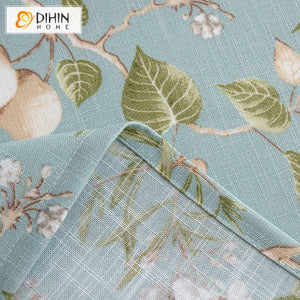 DIHIN HOME Pastoral Blue Color Bird and Tree Printed Tablecloth For Rectangle Tables,Custom Washed Linen Tablecloth,Handmade Rectangle Table Cover Roman Shades Curtains Window Blinds custom curtains blackout curtains curtains for living room sheer curtains curtain fabric linen curtains kitchen curtains velvet curtains pinch pleat curtains bay window curtains outdoor curtains pleated curtains floral curtains dining room curtains kitchen valances drapes for bedroom patio curtains nursery curtains grommet curt