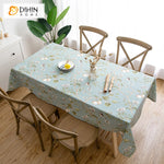 DIHIN HOME Pastoral Blue Color Bird and Tree Printed Tablecloth For Rectangle Tables,Custom Washed Linen Tablecloth,Handmade Rectangle Table Cover Roman Shades Curtains Window Blinds custom curtains blackout curtains curtains for living room sheer curtains curtain fabric linen curtains kitchen curtains velvet curtains pinch pleat curtains bay window curtains outdoor curtains pleated curtains floral curtains dining room curtains kitchen valances drapes for bedroom patio curtains nursery curtains grommet curt