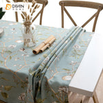 DIHIN HOME Pastoral Blue Color Bird and Tree Printed Tablecloth For Rectangle Tables,Custom Washed Linen Tablecloth,Handmade Rectangle Table Cover Roman Shades Curtains Window Blinds custom curtains blackout curtains curtains for living room sheer curtains curtain fabric linen curtains kitchen curtains velvet curtains pinch pleat curtains bay window curtains outdoor curtains pleated curtains floral curtains dining room curtains kitchen valances drapes for bedroom patio curtains nursery curtains grommet curt