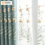 DIHIN HOME Pastoral Blue Color Cotton Linen Embroidered Curtain,Blackout Curtains Grommet Window Curtain for Living Room ,52x84-inch,1 Panel Roman Shades Curtains Window Blinds custom curtains blackout curtains curtains for living room sheer curtains curtain fabric linen curtains kitchen curtains velvet curtains pinch pleat curtains bay window curtains outdoor curtains pleated curtains floral curtains dining room curtains kitchen valances drapes for bedroom patio curtains nursery curtains grommet curtains