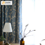 DIHIN HOME Pastoral Blue Color Double Sides White Twig Printed,Blackout Curtains Grommet Window Curtain for Living Room ,52x63-inch,1 Panel Roman Shades Curtains Window Blinds custom curtains blackout curtains curtains for living room sheer curtains curtain fabric linen curtains kitchen curtains velvet curtains pinch pleat curtains bay window curtains outdoor curtains pleated curtains floral curtains dining room curtains kitchen valances drapes for bedroom patio curtains nursery curtains grommet curtains
