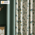 DIHIN HOME Pastoral Blue Color Leaves Printing,Blackout Grommet Window Curtain for Living Room,1 Panel Roman Shades Curtains Window Blinds custom curtains blackout curtains curtains for living room sheer curtains curtain fabric linen curtains kitchen curtains velvet curtains pinch pleat curtains bay window curtains outdoor curtains pleated curtains floral curtains dining room curtains kitchen valances drapes for bedroom patio curtains nursery curtains grommet curtains
