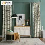 DIHIN HOME Pastoral Blue Color Leaves Printing,Blackout Grommet Window Curtain for Living Room,1 Panel Roman Shades Curtains Window Blinds custom curtains blackout curtains curtains for living room sheer curtains curtain fabric linen curtains kitchen curtains velvet curtains pinch pleat curtains bay window curtains outdoor curtains pleated curtains floral curtains dining room curtains kitchen valances drapes for bedroom patio curtains nursery curtains grommet curtains