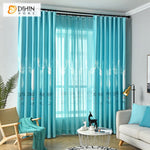 DIHIN HOME Pastoral Blue Color Printed,Blackout Curtains Grommet Window Curtain for Living Room,52x63-inch,1 Panel Roman Shades Curtains Window Blinds custom curtains blackout curtains curtains for living room sheer curtains curtain fabric linen curtains kitchen curtains velvet curtains pinch pleat curtains bay window curtains outdoor curtains pleated curtains floral curtains dining room curtains kitchen valances drapes for bedroom patio curtains nursery curtains grommet curtains