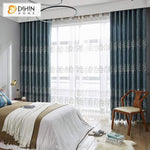 DIHIN HOME Pastoral Blue Color Tree Embroidered Curtain ,Blackout Curtains Grommet Window Curtain for Living Room ,52x90-inch,1 Panel Roman Shades Curtains Window Blinds custom curtains blackout curtains curtains for living room sheer curtains curtain fabric linen curtains kitchen curtains velvet curtains pinch pleat curtains bay window curtains outdoor curtains pleated curtains floral curtains dining room curtains kitchen valances drapes for bedroom patio curtains nursery curtains grommet curtains