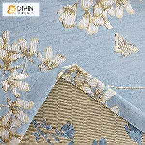 DIHIN HOME Pastoral Blue Color White Flowers Printed Tablecloth For Rectangle Tables,Custom Washed Linen Tablecloth,Handmade Rectangle Table Cover Roman Shades Curtains Window Blinds custom curtains blackout curtains curtains for living room sheer curtains curtain fabric linen curtains kitchen curtains velvet curtains pinch pleat curtains bay window curtains outdoor curtains pleated curtains floral curtains dining room curtains kitchen valances drapes for bedroom patio curtains nursery curtains grommet curt
