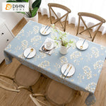 DIHIN HOME Pastoral Blue Color White Flowers Printed Tablecloth For Rectangle Tables,Custom Washed Linen Tablecloth,Handmade Rectangle Table Cover Roman Shades Curtains Window Blinds custom curtains blackout curtains curtains for living room sheer curtains curtain fabric linen curtains kitchen curtains velvet curtains pinch pleat curtains bay window curtains outdoor curtains pleated curtains floral curtains dining room curtains kitchen valances drapes for bedroom patio curtains nursery curtains grommet curt