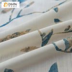 DIHIN HOME Pastoral Blue Color With Leaves Printed,Blackout Grommet Window Curtain for Living Room,1 Panel Roman Shades Curtains Window Blinds custom curtains blackout curtains curtains for living room sheer curtains curtain fabric linen curtains kitchen curtains velvet curtains pinch pleat curtains bay window curtains outdoor curtains pleated curtains floral curtains dining room curtains kitchen valances drapes for bedroom patio curtains nursery curtains grommet curtains