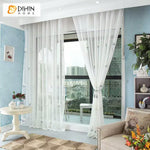 DIHIN HOME Pastoral Blue Fabric White Flowers Embroidered,Blackout Grommet Window Curtain for Living Room ,52x63-inch,1 Panel Roman Shades Curtains Window Blinds custom curtains blackout curtains curtains for living room sheer curtains curtain fabric linen curtains kitchen curtains velvet curtains pinch pleat curtains bay window curtains outdoor curtains pleated curtains floral curtains dining room curtains kitchen valances drapes for bedroom patio curtains nursery curtains grommet curtains