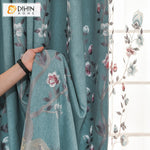 DIHIN HOME Pastoral Blue Flowers Embroidered Curtains,Grommet Window Curtain for Living Room,52x63-inch,1 Panel Roman Shades Curtains Window Blinds custom curtains blackout curtains curtains for living room sheer curtains curtain fabric linen curtains kitchen curtains velvet curtains pinch pleat curtains bay window curtains outdoor curtains pleated curtains floral curtains dining room curtains kitchen valances drapes for bedroom patio curtains nursery curtains grommet curtains