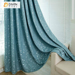 DIHIN HOME Pastoral Blue Leaves Embroidered Curtains,Blackout Grommet Window Curtain for Living Room ,52x63-inch,1 Panel Roman Shades Curtains Window Blinds custom curtains blackout curtains curtains for living room sheer curtains curtain fabric linen curtains kitchen curtains velvet curtains pinch pleat curtains bay window curtains outdoor curtains pleated curtains floral curtains dining room curtains kitchen valances drapes for bedroom patio curtains nursery curtains grommet curtains