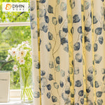 DIHIN HOME Pastoral Blue Leaves Printed Curtain,Blackout Grommet Window Curtain for Living Room,1 Panel Roman Shades Curtains Window Blinds custom curtains blackout curtains curtains for living room sheer curtains curtain fabric linen curtains kitchen curtains velvet curtains pinch pleat curtains bay window curtains outdoor curtains pleated curtains floral curtains dining room curtains kitchen valances drapes for bedroom patio curtains nursery curtains grommet curtains