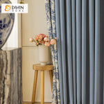DIHIN HOME Pastoral Blue Printed,Blackout Grommet Window Curtain for Living Room ,52x63-inch,1 Panel Roman Shades Curtains Window Blinds custom curtains blackout curtains curtains for living room sheer curtains curtain fabric linen curtains kitchen curtains velvet curtains pinch pleat curtains bay window curtains outdoor curtains pleated curtains floral curtains dining room curtains kitchen valances drapes for bedroom patio curtains nursery curtains grommet curtains