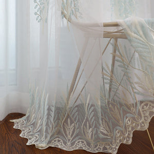 DIHIN HOME Pastoral Blue Trees Emboridered,Sheer Curtain, Grommet Window Curtain for Living Room ,52x63-inch,1 Panel Roman Shades Curtains Window Blinds custom curtains blackout curtains curtains for living room sheer curtains curtain fabric linen curtains kitchen curtains velvet curtains pinch pleat curtains bay window curtains outdoor curtains pleated curtains floral curtains dining room curtains kitchen valances drapes for bedroom patio curtains nursery curtains grommet curtains