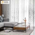 DIHIN HOME Pastoral Branches and Leaves Embroidered Sheer Curtains,Grommet Window Curtain for Living Room ,52x63-inch,1 Panel Roman Shades Curtains Window Blinds custom curtains blackout curtains curtains for living room sheer curtains curtain fabric linen curtains kitchen curtains velvet curtains pinch pleat curtains bay window curtains outdoor curtains pleated curtains floral curtains dining room curtains kitchen valances drapes for bedroom patio curtains nursery curtains grommet curtains
