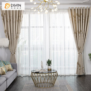 DIHIN HOME Pastoral Bronzing Maple Leaf Printed,Blackout Grommet Window Curtain for Living Room,1 Panel Roman Shades Curtains Window Blinds custom curtains blackout curtains curtains for living room sheer curtains curtain fabric linen curtains kitchen curtains velvet curtains pinch pleat curtains bay window curtains outdoor curtains pleated curtains floral curtains dining room curtains kitchen valances drapes for bedroom patio curtains nursery curtains grommet curtains