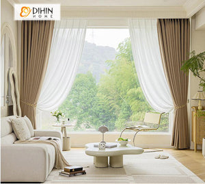 DIHIN HOME Pastoral Coffee Leaves Jacquard,Blackout Grommet Window Curtain for Living Room ,52x63-inch,1 Panel Roman Shades Curtains Window Blinds custom curtains blackout curtains curtains for living room sheer curtains curtain fabric linen curtains kitchen curtains velvet curtains pinch pleat curtains bay window curtains outdoor curtains pleated curtains floral curtains dining room curtains kitchen valances drapes for bedroom patio curtains nursery curtains grommet curtains