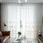 DIHIN HOME Pastoral Coffee Plants Cotton Linen Embroidered Day Curtain ,Sheer Curtain, Grommet Window Curtain for Living Room ,52x63-inch,1 Panel Roman Shades Curtains Window Blinds custom curtains blackout curtains curtains for living room sheer curtains curtain fabric linen curtains kitchen curtains velvet curtains pinch pleat curtains bay window curtains outdoor curtains pleated curtains floral curtains dining room curtains kitchen valances drapes for bedroom patio curtains nursery curtains grommet curta