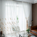 DIHIN HOME Pastoral Coffee Plants Cotton Linen Embroidered Day Curtain ,Sheer Curtain, Grommet Window Curtain for Living Room ,52x63-inch,1 Panel Roman Shades Curtains Window Blinds custom curtains blackout curtains curtains for living room sheer curtains curtain fabric linen curtains kitchen curtains velvet curtains pinch pleat curtains bay window curtains outdoor curtains pleated curtains floral curtains dining room curtains kitchen valances drapes for bedroom patio curtains nursery curtains grommet curta