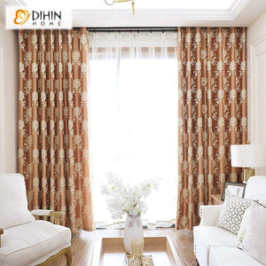 DIHIN HOME Pastoral Coffee Printed Curtains，Blackout Grommet Window Curtain for Living Room ,52x63-inch,1 Panel Roman Shades Curtains Window Blinds custom curtains blackout curtains curtains for living room sheer curtains curtain fabric linen curtains kitchen curtains velvet curtains pinch pleat curtains bay window curtains outdoor curtains pleated curtains floral curtains dining room curtains kitchen valances drapes for bedroom patio curtains nursery curtains grommet curtains