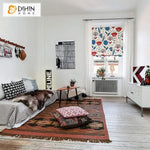 DIHIN HOME Pastoral Colorful Flowers Printed Roman Shades ,Easy Install Washable Curtains ,Customized Window Curtain Drape, 24"W X 64"H Roman Shades Curtains Window Blinds custom curtains blackout curtains curtains for living room sheer curtains curtain fabric linen curtains kitchen curtains velvet curtains pinch pleat curtains bay window curtains outdoor curtains pleated curtains floral curtains dining room curtains kitchen valances drapes for bedroom patio curtains nursery curtains grommet curtains