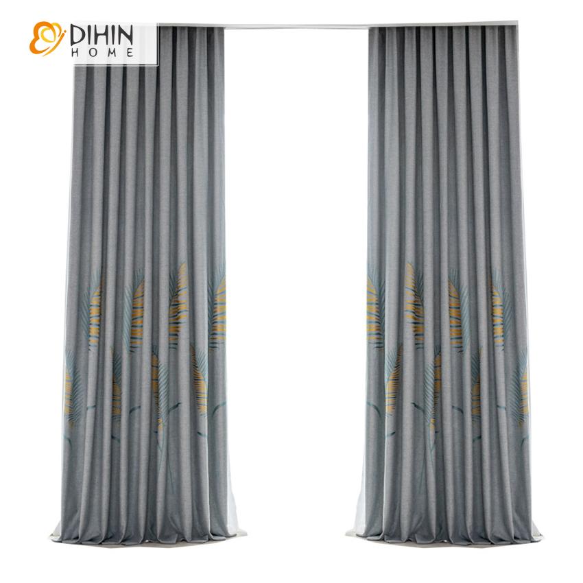 DIHIN HOME Pastoral Colorful Leaves Jacquard,Blackout Grommet Window Curtain for Living Room ,52x63-inch,1 Panel Roman Shades Curtains Window Blinds custom curtains blackout curtains curtains for living room sheer curtains curtain fabric linen curtains kitchen curtains velvet curtains pinch pleat curtains bay window curtains outdoor curtains pleated curtains floral curtains dining room curtains kitchen valances drapes for bedroom patio curtains nursery curtains grommet curtains