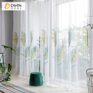 DIHIN HOME Pastoral Colorful Leaves Jacquard,Blackout Grommet Window Curtain for Living Room ,52x63-inch,1 Panel Roman Shades Curtains Window Blinds custom curtains blackout curtains curtains for living room sheer curtains curtain fabric linen curtains kitchen curtains velvet curtains pinch pleat curtains bay window curtains outdoor curtains pleated curtains floral curtains dining room curtains kitchen valances drapes for bedroom patio curtains nursery curtains grommet curtains