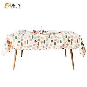 DIHIN HOME Pastoral Colorful Pumpkin Printed Tablecloth For Rectangle Tables,Custom Washed Linen Tablecloth,Handmade Rectangle Table Cover Roman Shades Curtains Window Blinds custom curtains blackout curtains curtains for living room sheer curtains curtain fabric linen curtains kitchen curtains velvet curtains pinch pleat curtains bay window curtains outdoor curtains pleated curtains floral curtains dining room curtains kitchen valances drapes for bedroom patio curtains nursery curtains grommet curtains