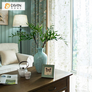 DIHIN HOME Pastoral Cotton Linen Bird and Tree Printed,Blackout Grommet Window Curtain for Living Room,1 Panel Roman Shades Curtains Window Blinds custom curtains blackout curtains curtains for living room sheer curtains curtain fabric linen curtains kitchen curtains velvet curtains pinch pleat curtains bay window curtains outdoor curtains pleated curtains floral curtains dining room curtains kitchen valances drapes for bedroom patio curtains nursery curtains grommet curtains