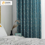 DIHIN HOME Pastoral Cotton Linen Blue Color White Leaves Embroidered,Blackout Grommet Window Curtain for Living Room ,52x63-inch,1 Panel Roman Shades Curtains Window Blinds custom curtains blackout curtains curtains for living room sheer curtains curtain fabric linen curtains kitchen curtains velvet curtains pinch pleat curtains bay window curtains outdoor curtains pleated curtains floral curtains dining room curtains kitchen valances drapes for bedroom patio curtains nursery curtains grommet curtains
