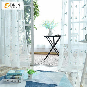 DIHIN HOME Pastoral Cotton Linen Embroidered Sheer Curtain,Grommet Window Curtain for Living Room ,52x63-inch,1 Panel Roman Shades Curtains Window Blinds custom curtains blackout curtains curtains for living room sheer curtains curtain fabric linen curtains kitchen curtains velvet curtains pinch pleat curtains bay window curtains outdoor curtains pleated curtains floral curtains dining room curtains kitchen valances drapes for bedroom patio curtains nursery curtains grommet curtains