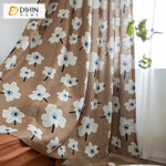 DIHIN HOME Pastoral Cotton Linen Fabric White Flowers Printed,Blackout Grommet Window Curtain for Living Room,1 Panel Roman Shades Curtains Window Blinds custom curtains blackout curtains curtains for living room sheer curtains curtain fabric linen curtains kitchen curtains velvet curtains pinch pleat curtains bay window curtains outdoor curtains pleated curtains floral curtains dining room curtains kitchen valances drapes for bedroom patio curtains nursery curtains grommet curtains