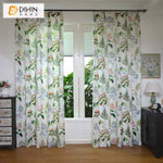 DIHIN HOME Pastoral Cotton Linen Fallen Leaves Printed Blackout Grommet Window Curtain for Living Room ,52x63-inch,1 Panel Roman Shades Curtains Window Blinds custom curtains blackout curtains curtains for living room sheer curtains curtain fabric linen curtains kitchen curtains velvet curtains pinch pleat curtains bay window curtains outdoor curtains pleated curtains floral curtains dining room curtains kitchen valances drapes for bedroom patio curtains nursery curtains grommet curtains