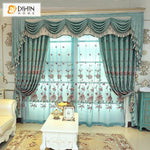 DIHIN HOME Pastoral Customized Curtain Embroidered Valance ,Blackout Curtains Grommet Window Curtain for Living Room ,52x84-inch,1 Panel Roman Shades Curtains Window Blinds custom curtains blackout curtains curtains for living room sheer curtains curtain fabric linen curtains kitchen curtains velvet curtains pinch pleat curtains bay window curtains outdoor curtains pleated curtains floral curtains dining room curtains kitchen valances drapes for bedroom patio curtains nursery curtains grommet curtains