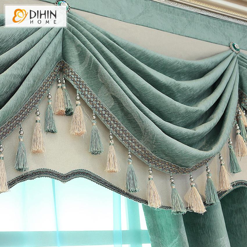 DIHIN HOME Pastoral Customized Curtain Embroidered Valance ,Blackout Curtains Grommet Window Curtain for Living Room ,52x84-inch,1 Panel Roman Shades Curtains Window Blinds custom curtains blackout curtains curtains for living room sheer curtains curtain fabric linen curtains kitchen curtains velvet curtains pinch pleat curtains bay window curtains outdoor curtains pleated curtains floral curtains dining room curtains kitchen valances drapes for bedroom patio curtains nursery curtains grommet curtains