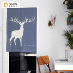 DIHIN HOME Pastoral Deer Printed Japanese Noren Doorway Curtain Tapestry,Cotton Linen,Door Way Curtain Door Hanging Tapestry,33.5''Wx59''L,1 Panel Roman Shades Window Curtains Curtains Window Blinds Curtains Drapes linen drapery curtains and drapes windows drapes custom curtains blackout curtains curtains for living room window shades sheer curtains curtain fabric window treatments custom drapery