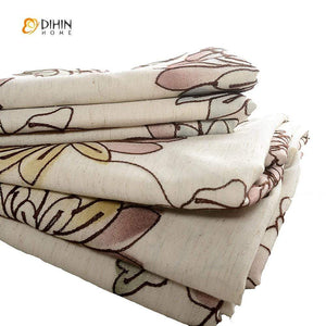 DIHIN HOME Pastoral Embroidered Curtains，Blackout Grommet Window Curtain for Living Room ,52x63-inch,1 Panel Roman Shades Curtains Window Blinds custom curtains blackout curtains curtains for living room sheer curtains curtain fabric linen curtains kitchen curtains velvet curtains pinch pleat curtains bay window curtains outdoor curtains pleated curtains floral curtains dining room curtains kitchen valances drapes for bedroom patio curtains nursery curtains grommet curtains