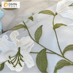 DIHIN HOME Pastoral Embroidered Tulle Curtain ,Sheer Curtain, Grommet Window Curtain for Living Room ,52x63-inch,1 Panel Roman Shades Curtains Window Blinds custom curtains blackout curtains curtains for living room sheer curtains curtain fabric linen curtains kitchen curtains velvet curtains pinch pleat curtains bay window curtains outdoor curtains pleated curtains floral curtains dining room curtains kitchen valances drapes for bedroom patio curtains nursery curtains grommet curtains