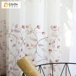 DIHIN HOME Pastoral Embroidered Window Screening ,Sheer Curtain, Grommet Window Curtain for Living Room ,52x63-inch,1 Panel Roman Shades Curtains Window Blinds custom curtains blackout curtains curtains for living room sheer curtains curtain fabric linen curtains kitchen curtains velvet curtains pinch pleat curtains bay window curtains outdoor curtains pleated curtains floral curtains dining room curtains kitchen valances drapes for bedroom patio curtains nursery curtains grommet curtains