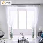 DIHIN HOME Pastoral Embroidered Window Screening,Sheer Curtain, Grommet Window Curtain for Living Room ,52x63-inch,1 Panel Roman Shades Curtains Window Blinds custom curtains blackout curtains curtains for living room sheer curtains curtain fabric linen curtains kitchen curtains velvet curtains pinch pleat curtains bay window curtains outdoor curtains pleated curtains floral curtains dining room curtains kitchen valances drapes for bedroom patio curtains nursery curtains grommet curtains