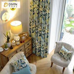 DIHIN HOME Pastoral Fashion Abstract Printed Flowers,Blackout Curtains Grommet Window Curtain for Living Room ,52x63-inch,1 Panel Roman Shades Curtains Window Blinds custom curtains blackout curtains curtains for living room sheer curtains curtain fabric linen curtains kitchen curtains velvet curtains pinch pleat curtains bay window curtains outdoor curtains pleated curtains floral curtains dining room curtains kitchen valances drapes for bedroom patio curtains nursery curtains grommet curtains