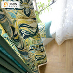 DIHIN HOME Pastoral Fashion Abstract Printed Flowers,Blackout Curtains Grommet Window Curtain for Living Room ,52x63-inch,1 Panel Roman Shades Curtains Window Blinds custom curtains blackout curtains curtains for living room sheer curtains curtain fabric linen curtains kitchen curtains velvet curtains pinch pleat curtains bay window curtains outdoor curtains pleated curtains floral curtains dining room curtains kitchen valances drapes for bedroom patio curtains nursery curtains grommet curtains