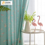 DIHIN HOME Pastoral Flamingo Printed Curtain ,Cotton Linen ,Blackout Grommet Window Curtain for Living Room ,52x63-inch,1 Panel Roman Shades Curtains Window Blinds custom curtains blackout curtains curtains for living room sheer curtains curtain fabric linen curtains kitchen curtains velvet curtains pinch pleat curtains bay window curtains outdoor curtains pleated curtains floral curtains dining room curtains kitchen valances drapes for bedroom patio curtains nursery curtains grommet curtains