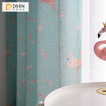 DIHIN HOME Pastoral Flamingo Printed Curtain ,Cotton Linen ,Blackout Grommet Window Curtain for Living Room ,52x63-inch,1 Panel Roman Shades Curtains Window Blinds custom curtains blackout curtains curtains for living room sheer curtains curtain fabric linen curtains kitchen curtains velvet curtains pinch pleat curtains bay window curtains outdoor curtains pleated curtains floral curtains dining room curtains kitchen valances drapes for bedroom patio curtains nursery curtains grommet curtains