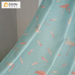 DIHIN HOME Pastoral Flamingo Printed Curtain ,Cotton Linen ,Blackout Grommet Window Curtain for Living Room ,52x63-inch,1 Panel Roman Shades Curtains Window Blinds custom curtains blackout curtains curtains for living room sheer curtains curtain fabric linen curtains kitchen curtains velvet curtains pinch pleat curtains bay window curtains outdoor curtains pleated curtains floral curtains dining room curtains kitchen valances drapes for bedroom patio curtains nursery curtains grommet curtains